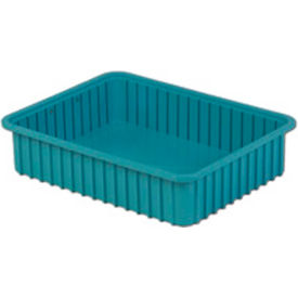 Divider Box, 22-3/8"L x 17-3/8"W x 5"H, Light Blue, Polyethylene