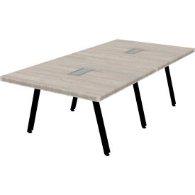 Executive Office Conference Table, A-Frame, 96"L x 48"W x 30"H, Dove Oak