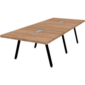 Executive Office Conference Table, A-Frame, 120"L x 48"W x 30"H, Aged Oak