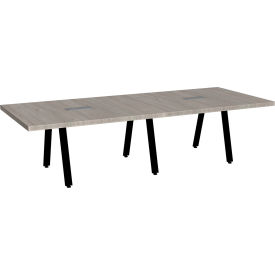 Executive Office Conference Table, A-Frame, 120"L x 48"W x 30"H, Dove Oak