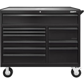10 Drawer Roller Cabinet, 48-1/2"W x 20"D x 43-1/4"H, Black