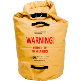 Fire Protection Disposal Bag For Used EV Blanket, Safety Yellow