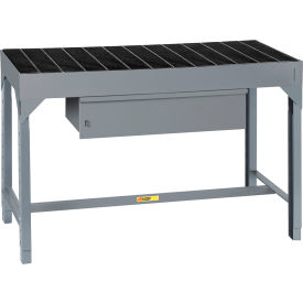 Adjustable Height Welder's Table, Removable Bar Grating, HD Drawer, 51"W x 24"D