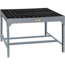 Adjustable Height Welder's Table, Removable Bar Grating, 51"W x 48"D