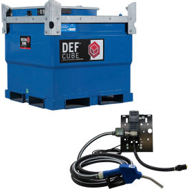 DEFCube 136 Gallon DEF Transfer Tank, 115V/11 GPM Pump Kit, Heat Jacket