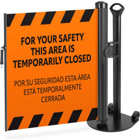 ZonePro Plus Single Mobile Stand, PrePrinted Orange, Industrial Hook