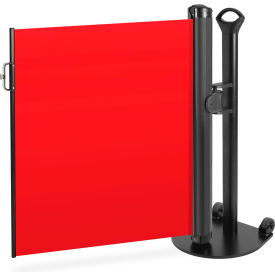 Plus Single Mobile Stand, Push-Through Latch, Blank Red