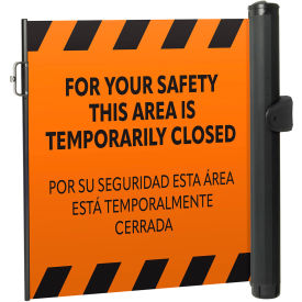Plus Universal Mounted Barrier, Flush Mount Latch, PrePrinted Orange