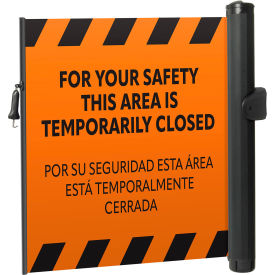 Plus Universal Mounted Barrier, Industrial Hook, PrePrinted Orange