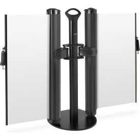 Plus Dual Mobile Stand, Industrial Hook, Blank White