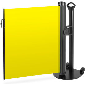 Plus Single Mobile Stand, Flush Mount Latch, Blank Yellow