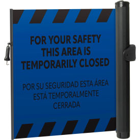 ZonePro Plus Universal Mounted Barrier, Industrial Hook, PrePrinted Blue