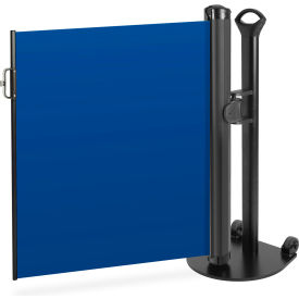 Plus Single Mobile Stand, Push-Through Latch, Blank Blue