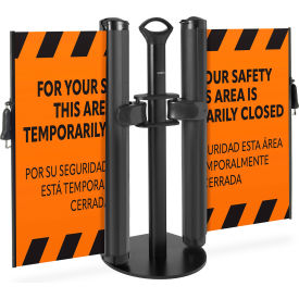 Plus Dual Mobile Stand, Flush Mount Latch, PrePrinted Orange