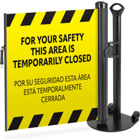 Plus Single Mobile Stand, PrePrinted Yellow, Industrial Hook