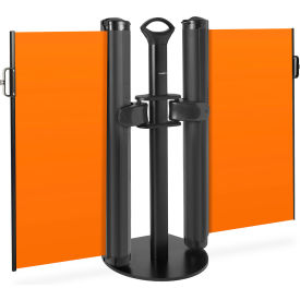 Plus Dual Mobile Stand, Push-Through Latch, Blank Orange