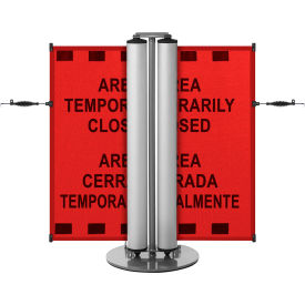 Dual Mobile Stand, Mesh PrePrinted, Red