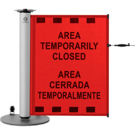 Single Mobile Stand, Mesh PrePrinted Red