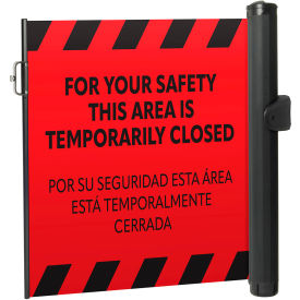 Plus Elastomer Mounted Barrier, Push-Through Latch, PrePrinted Red