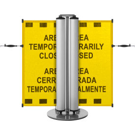 Dual Mobile Stand, Mesh PrePrinted, Yellow