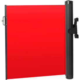Plus Elastomer Mounted Barrier, Push-Through Latch, Blank Red