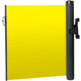 Plus Elastomer Mounted Barrier, Push-Through Latch, Blank Yellow