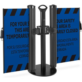 Plus Dual Mobile Stand, Industrial Hook, PrePrinted Blue
