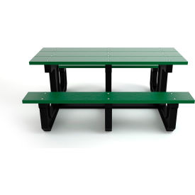 Park Place 6' Recycled Plastic Picnic Table, Green