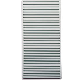 Wall-Mount LabWall Panel, 1"W x 4"H, Silver