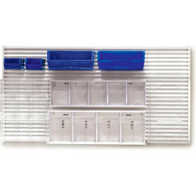 LabWall Bundle without Wire Basket, 4"W x 2"H, White/Blue