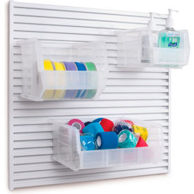 LabWall Panel Bundle Plus Bins, 2'W x 2'H, White