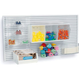 Labwall Starter Bundle, 4"W x 2"H, White/Clear