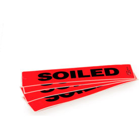 Probe Transport Tray Label, "SOILED", 8" x 2", Green, 10/Pack