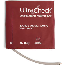 NIBP Cuff-Reusable, X-Large Adult (Bayonet Hoses Only), Burgundy