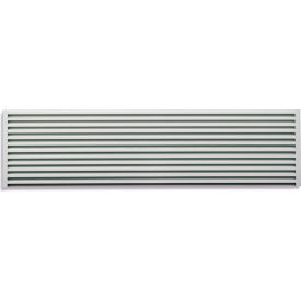 Wall-Mount LabWall Panel, 4"W x 1"H, Silver