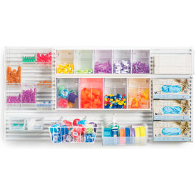 Large Phlebotomy LabWall Bundle, 4"W x 2"H, White/Clear
