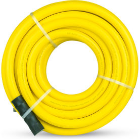 HiViZ Premium Rubber Water Hose, 3/4" Dia. x 50'L, Yellow
