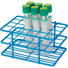 Half Epoxy Wire Tube Rack, For 15mm-16mm Tube, 24 Place, Blue