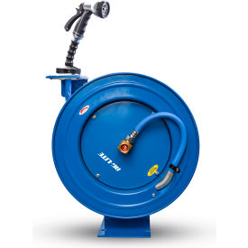 Rubber Water Hose Reel 3/4" x 50', Green