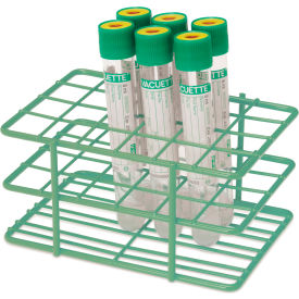 Half Epoxy Wire Tube Rack, For 15mm-16mm Tube, 24 Place, Green