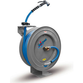 Retractable Water Hose Reel, 5/8" x 50', Gray
