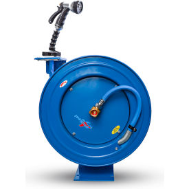 Retractable Water Hose Reel, 3/4" x 50', Blue