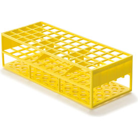 Tube Rack for 17mm Tubes, Acetal Resin, Yellow, Pack of 2