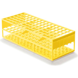Acetal Resin Tube Rack for 13mm Tubes, Yellow, Pack of 2