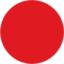 Dot Labels, 3/4" Dia., Red, 1000/Pack