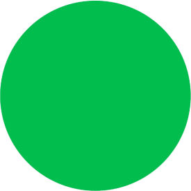Dot Labels, 3/4" Dia., Green, 1000/Pack