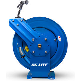 Water Hose XL Dual Arm Retractable Reel, 3/4" x 65' with 6' Lead In Hose & Nozzle