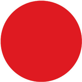 Dot Labels, 1/2" Dia., Red, 1000/Pack