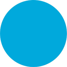 Dot Labels, 1/2" Dia., Blue, 1000/Pack