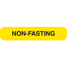 Paper Non-Fasting Labels, 1-5/8" x 3/8", Yellow, 1000/Pack